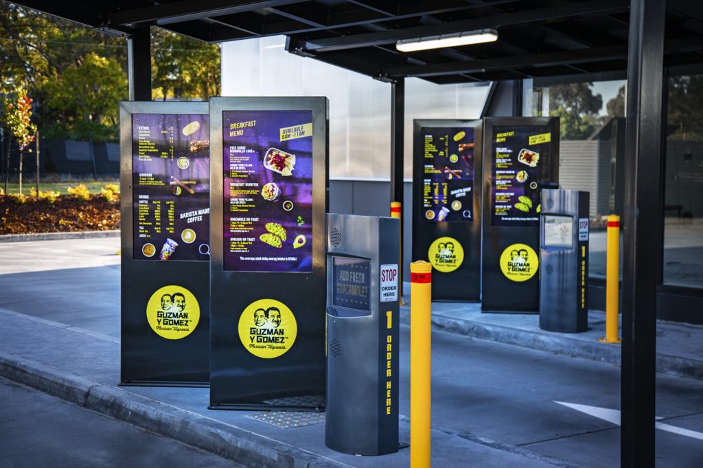 Drive Thru Digital Menu Boards Guzman & Gomez