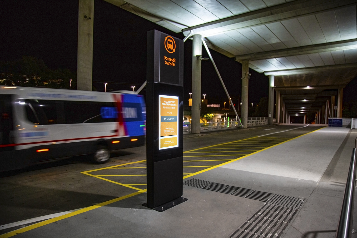 Digital Bus Stops for Brisbane Airport