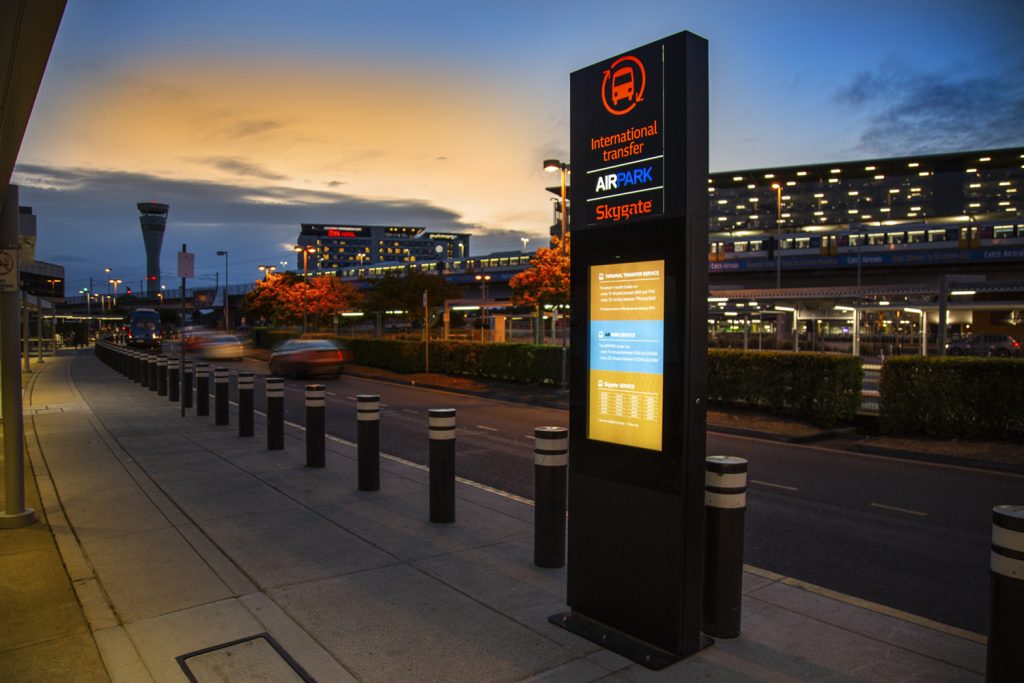 Brisbane Airport Digital Bus Stop