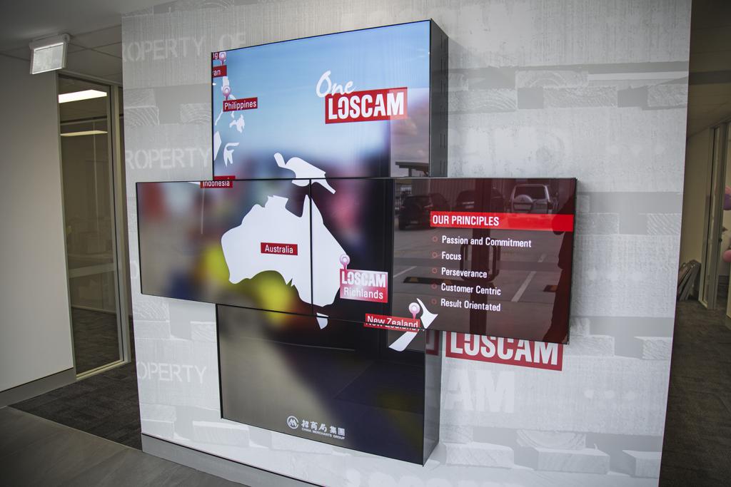 Loscam Video Wall