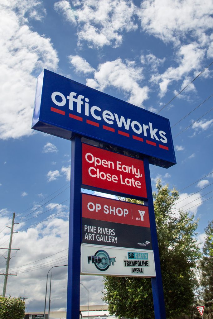 Officeworks Pylon Signage