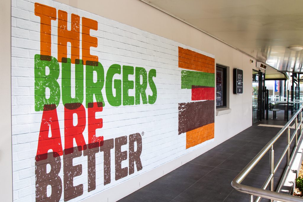 Hungry Jacks Signwriting