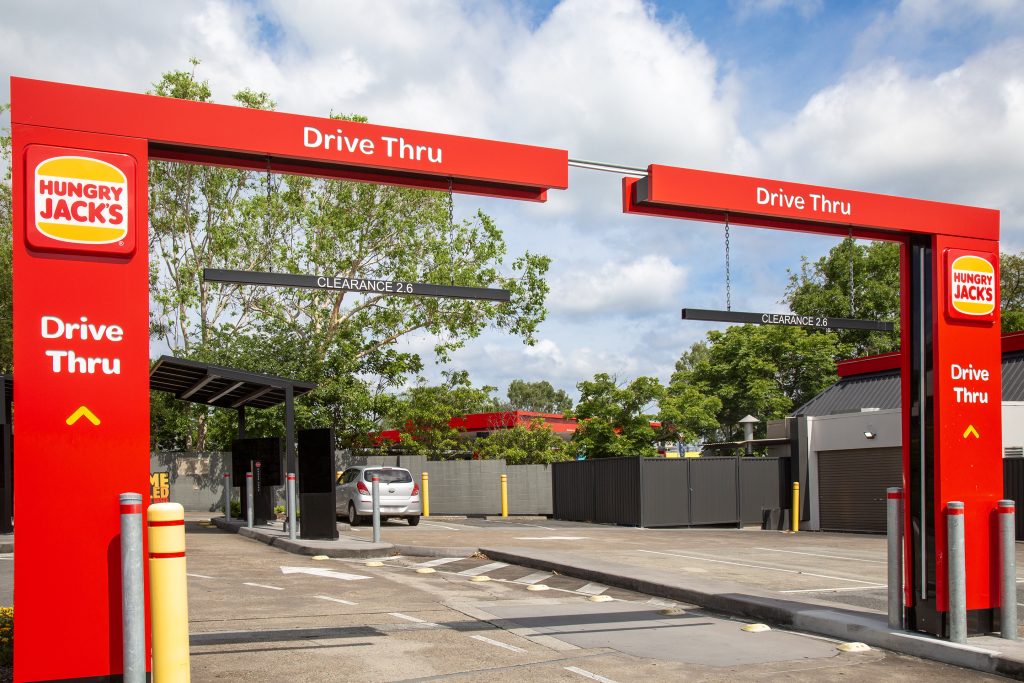 Hungry Jacks Drive Thru Signage